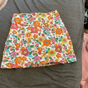 Colorful floral skirt